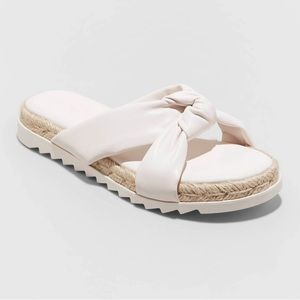 Women's Dena Knotted Espadrille Sandals - Universal Thread Off-White 11